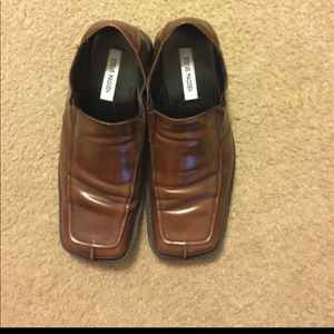 Used Men Steve Madden Brown Loafers Size 9.5